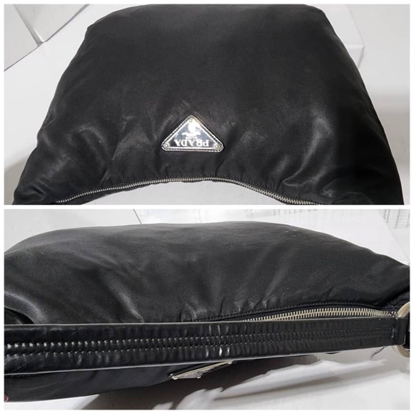 Authentic PRADA Tessuto Nylon Saffiano Sacca Shoulder Bag Black - Picture 5 of 16
